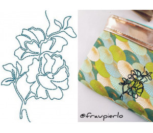 Stickdatei - Garden Flowers Lineart 2 Margarite